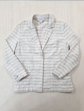 Liz Claiborne Tan & Cream Cardigan Small| Warm Coastal Grandmacore